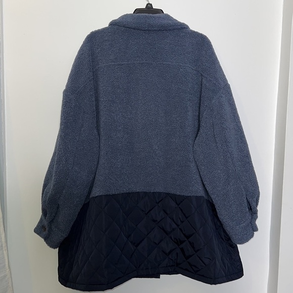 Treasure & Bond Mixed Media Shacket Size 3XL NWOT - Picture 7 of 14